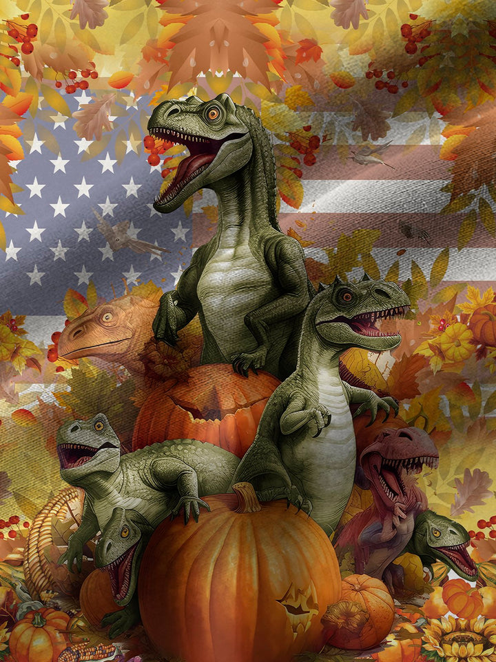 Alohadaddy Halloween Pumpkin Dinosaur Men&