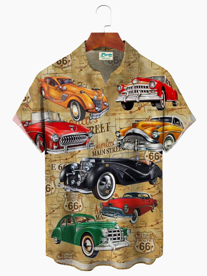 Alohadaddy Classic Cars In The City Print  Men&