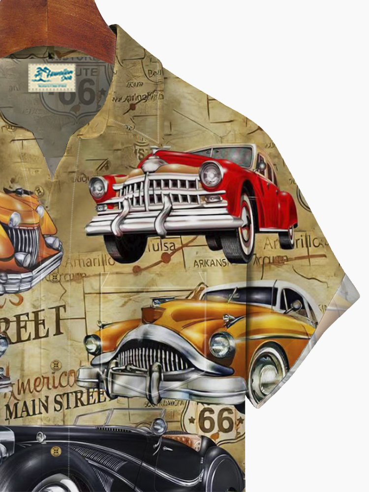 Alohadaddy Classic Cars In The City Print  Men&