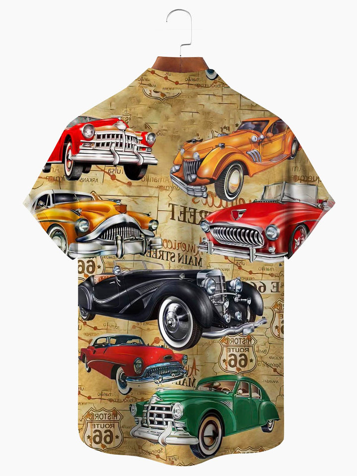 Alohadaddy Classic Cars In The City Print  Men&