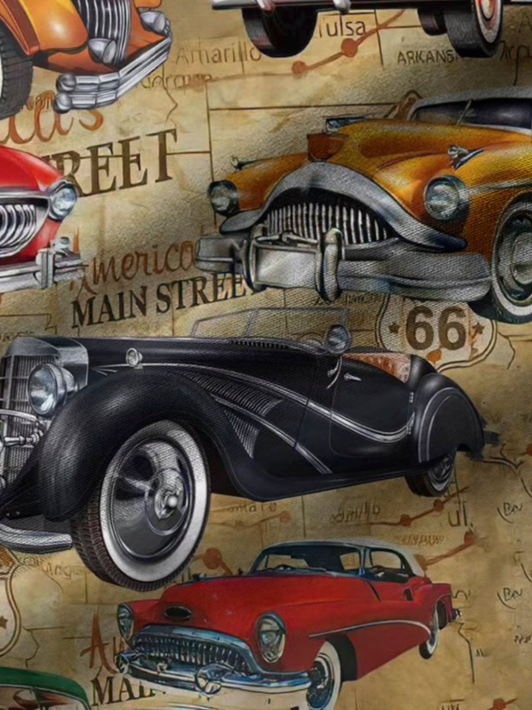 Alohadaddy Classic Cars In The City Print  Men&