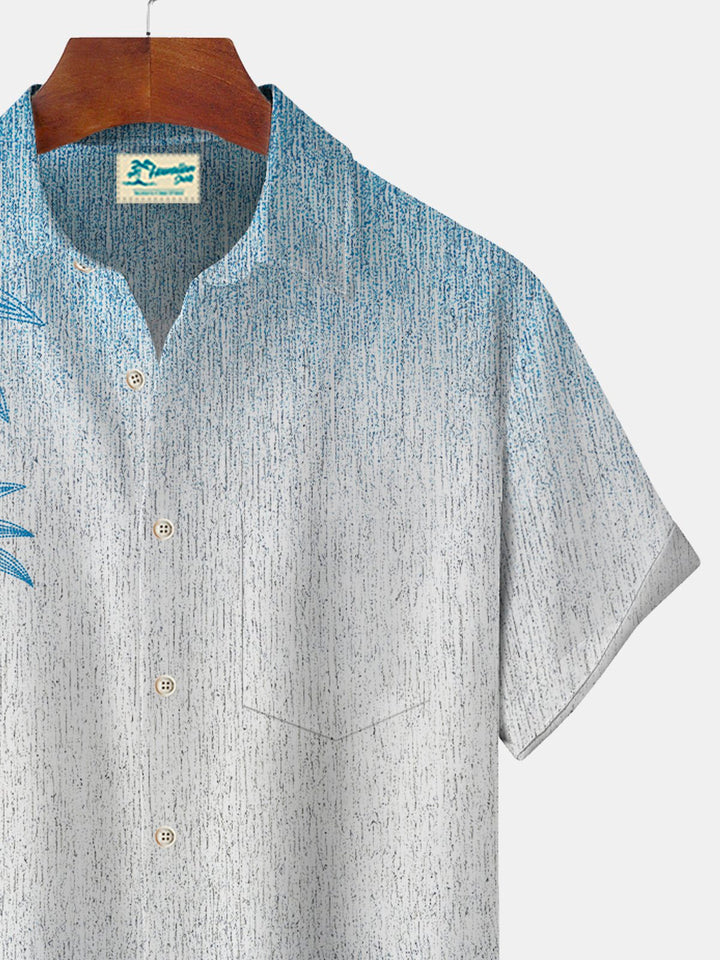 Alohadaddy Coconut Tree Print Beach Men&