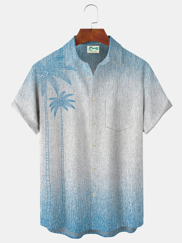 Alohadaddy Coconut Tree Print Beach Men&