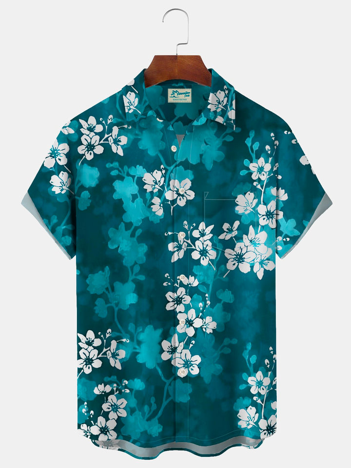 Alohadaddy Hawaiian Vintage Floral Print Men&