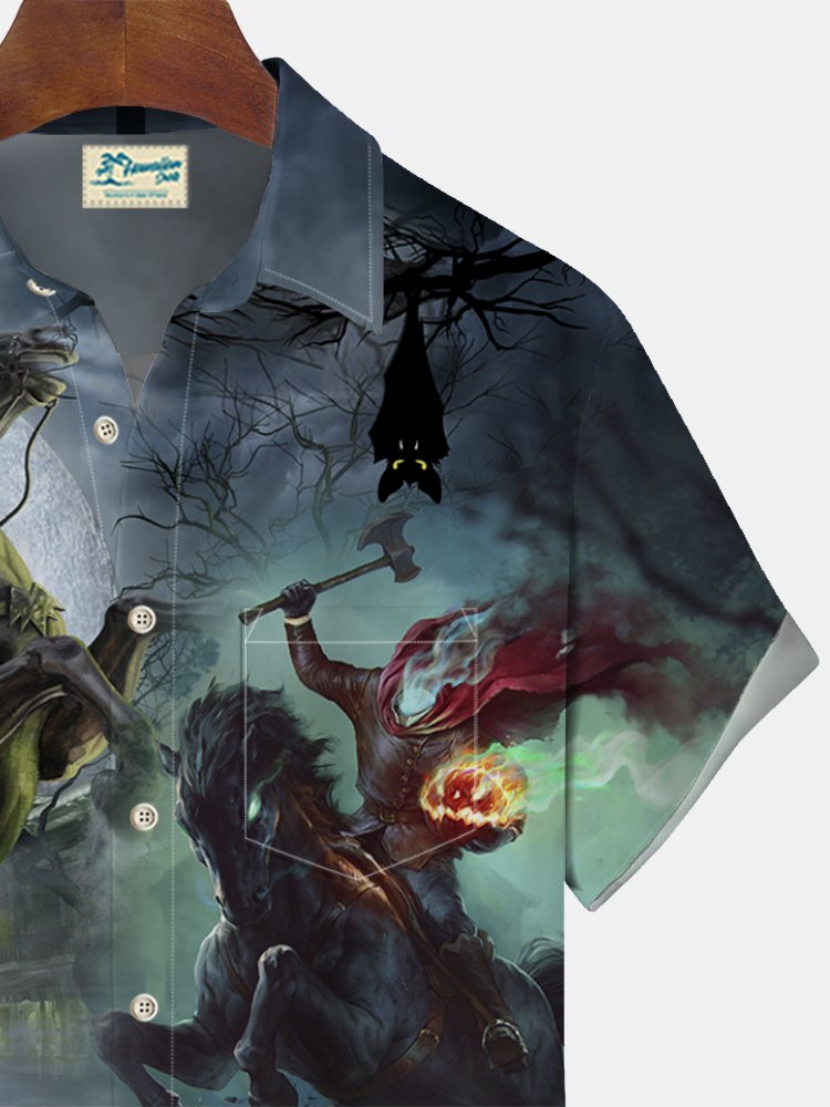 Alohadaddy Headless Horseman Halloween Print Men&