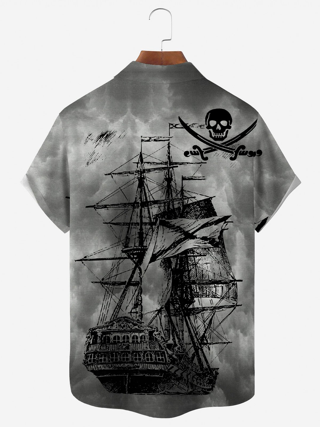 Alohadaddy Vintage Nautical Pirate Print Men&