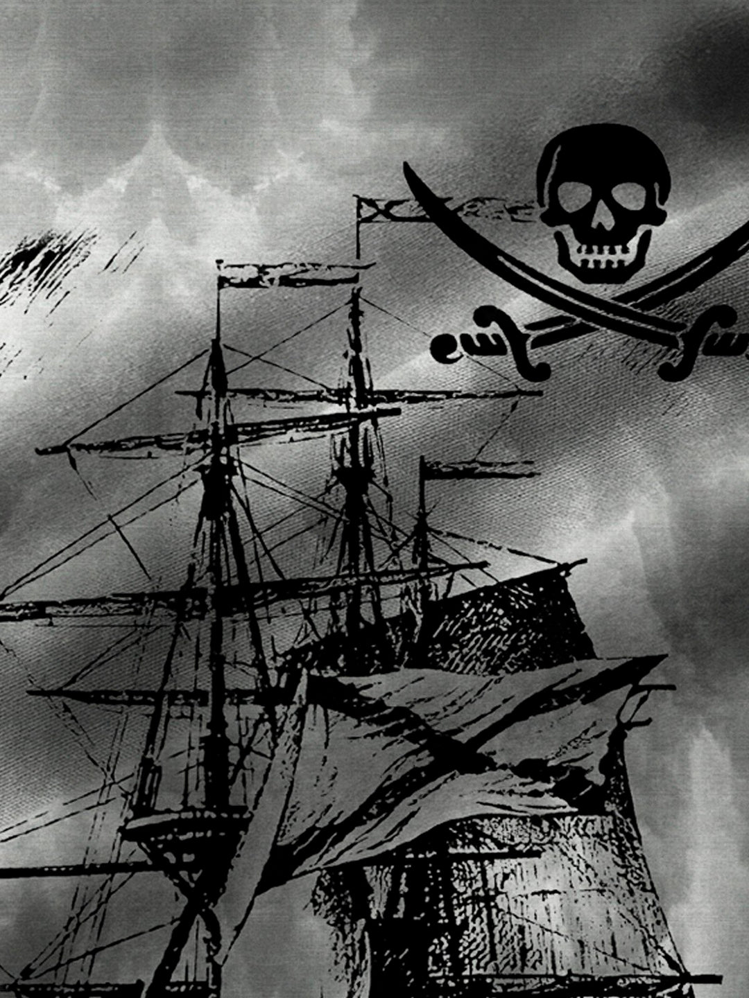 Alohadaddy Vintage Nautical Pirate Print Men&