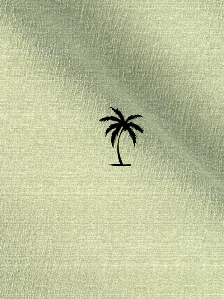 Chemise à manches courtes avec poche boutonnée pour homme à imprimé cocotier hawaïen Alohadaddy