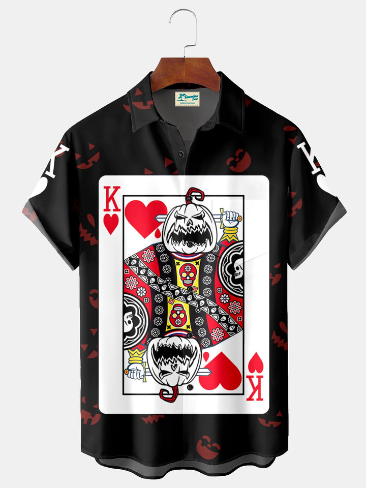 Alohadaddy Halloween Pumpkin King Card Men&