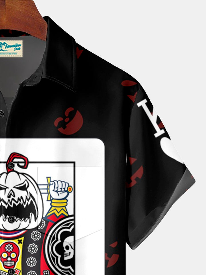 Alohadaddy Halloween Pumpkin King Card Men&
