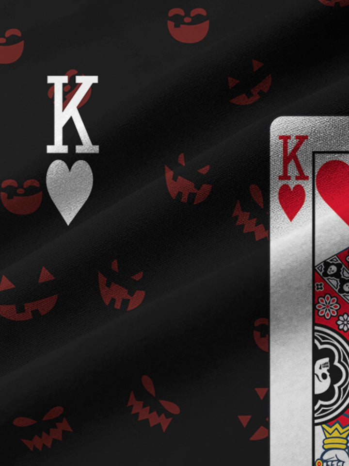 Alohadaddy Halloween Pumpkin King Card Men&