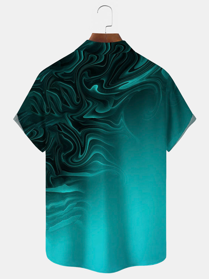 Alohadaddy Ombre Coconut Tree Print Beach Men&