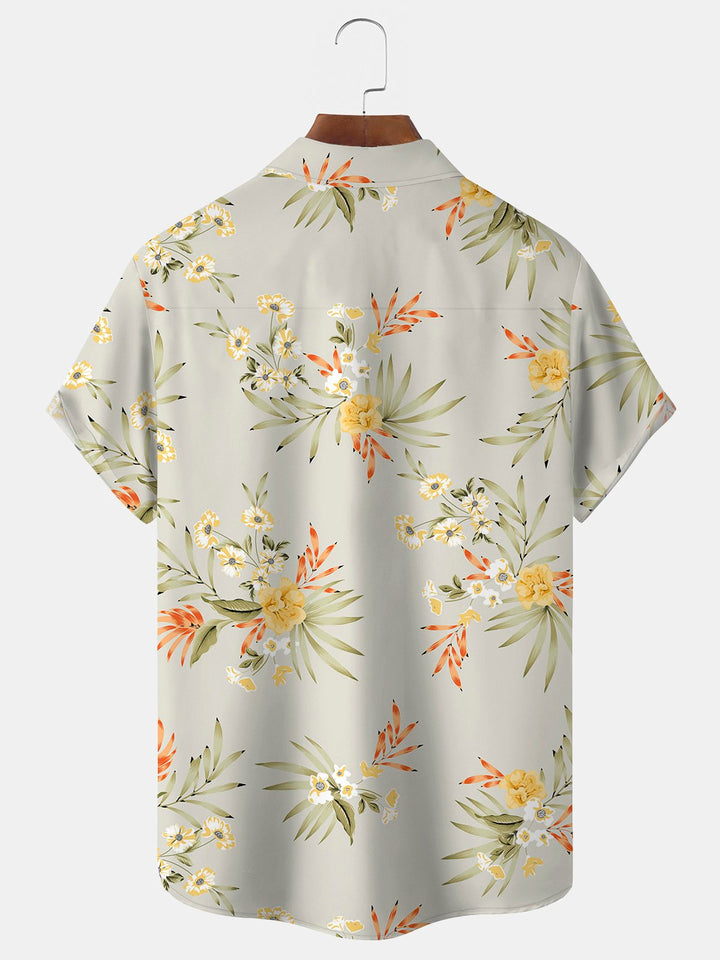 Alohadaddy Floral Print Beach Men&