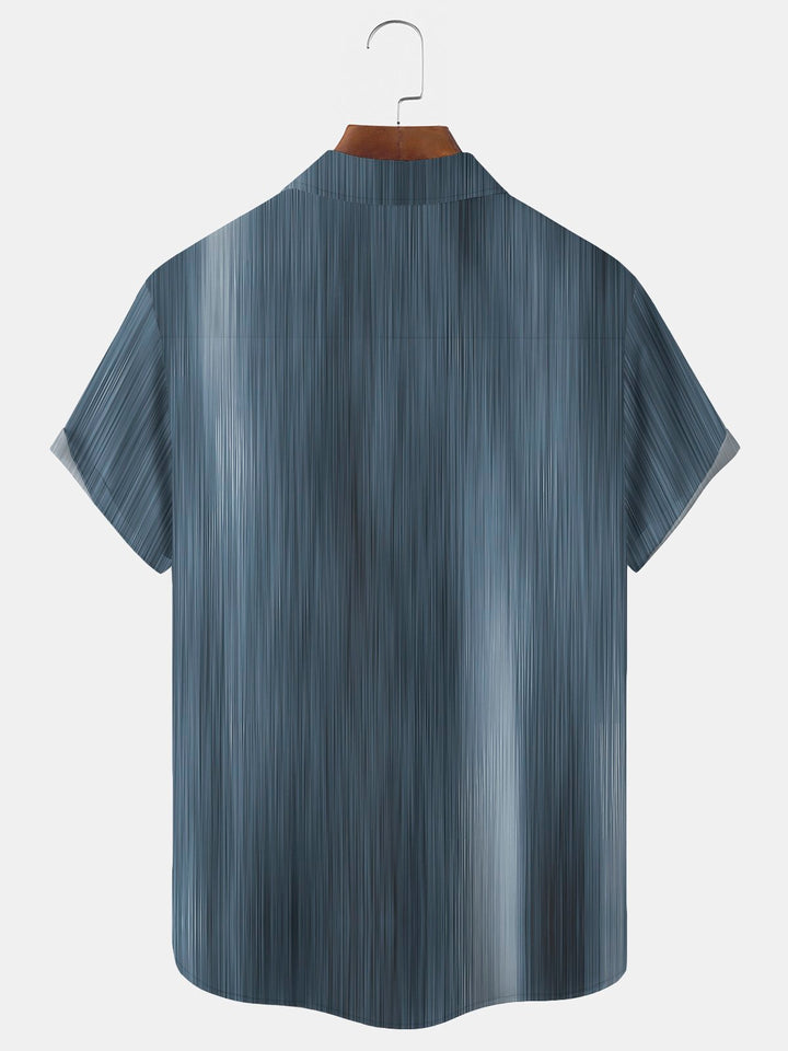 Camisa hawaiana de manga corta extragrande con bolsillos y estampado de árboles de coco en degradado para hombre de Alohadaddy