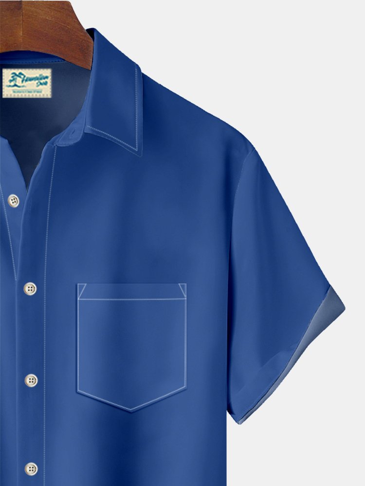 Camisa hawaiana extragrande con bolsillos y estampado de gnomos y bandera de Alohadaddy para hombre