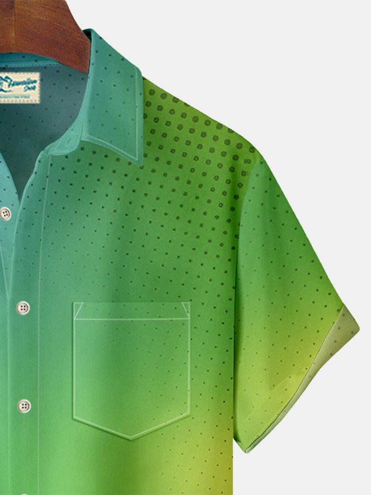 Alohadaddy Gradient Polka Dot Frog Print Men&