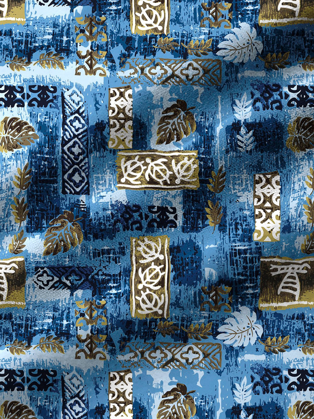 Alohadaddy Plant Texture Print Beach Men&