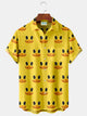 Alohadaddy Cute Duck Print  Men's Hawaiian Oversized Shirt with Pockets