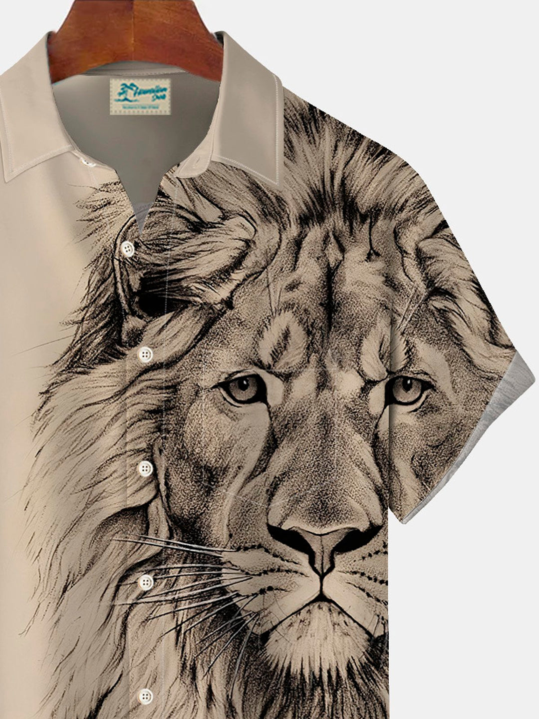 Alohadaddy Vintage Lion Print Men&