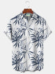 Camisa hawaiana de manga corta extragrande con bolsillos y estampado floral para playa para hombre de Alohadaddy