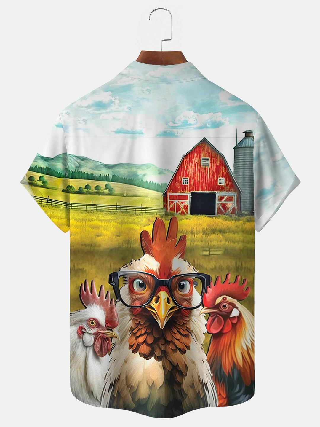 Alohadaddy Animal Rooster Print Men&