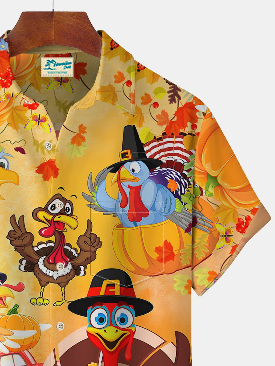 Alohadaddy Thanksgiving Turkey Print Men&