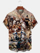 Alohadaddy Halloween Men's Printed Button Pocket Shirt