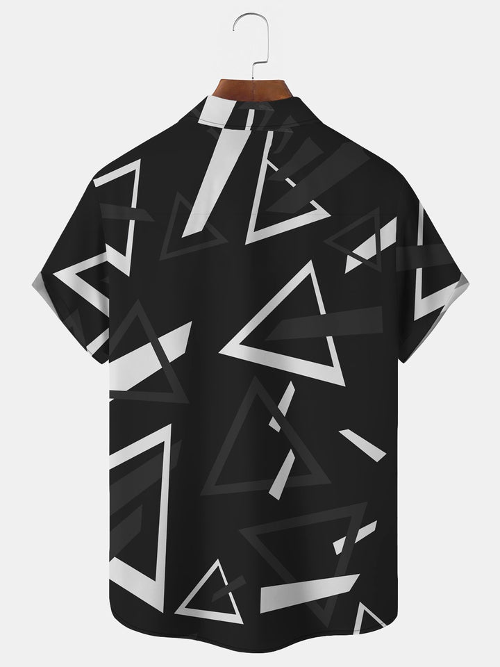 Alohadaddy Geometric Triangle Print Men&