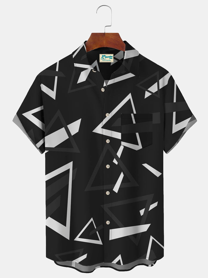 Alohadaddy Geometric Triangle Print Men&