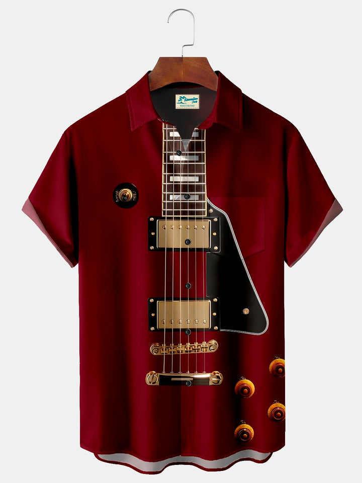 Alohadaddy Printed Beach Music Guitar Men&