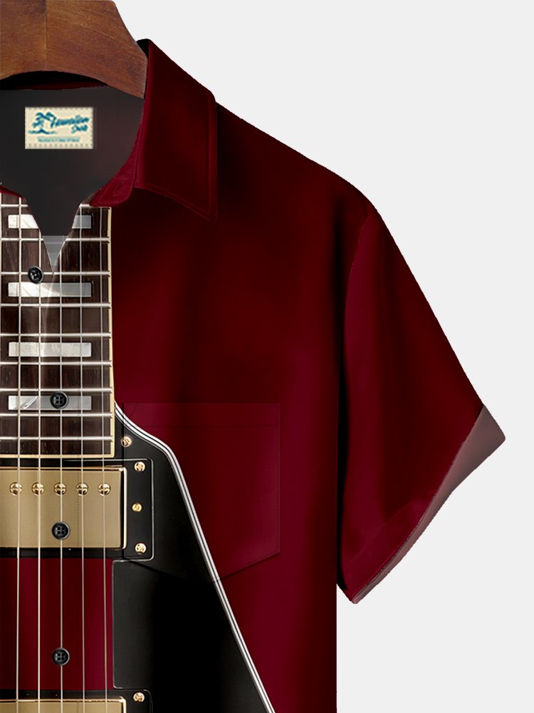 Alohadaddy Printed Beach Music Guitar Men&
