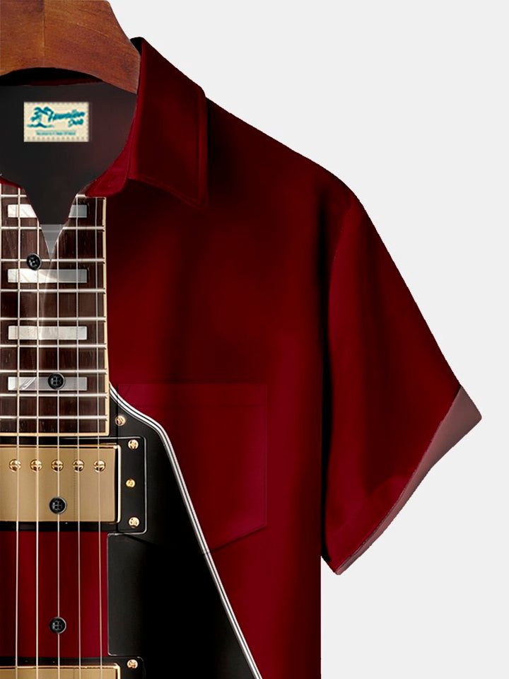 Alohadaddy Printed Beach Music Guitar Men&