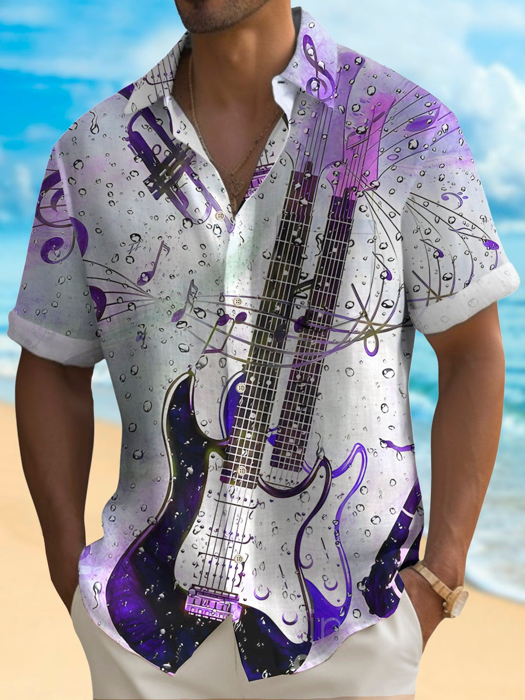 Alohadaddy Guitar Print Men&