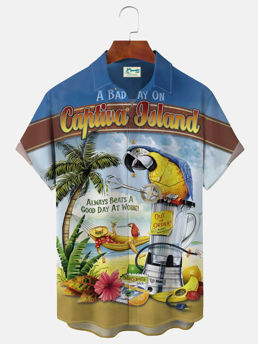 Alohadaddy Beach Vacation Blue Men&
