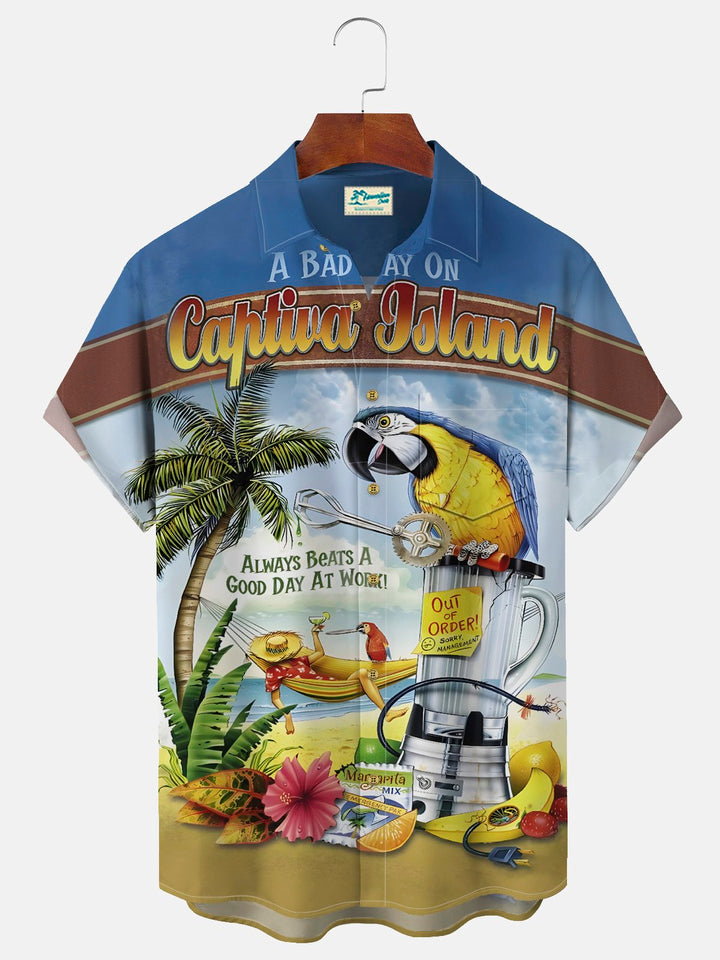 Alohadaddy Beach Vacation Blue Men&