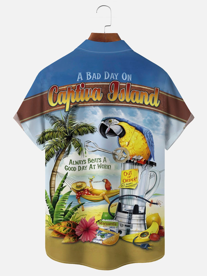 Alohadaddy Beach Vacation Blue Men&