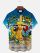 Camisas hawaianas azules para hombre para vacaciones en la playa Alohadaddy Camisas de campamento con bolsillo Aloha de seersucker elásticas y sin arrugas