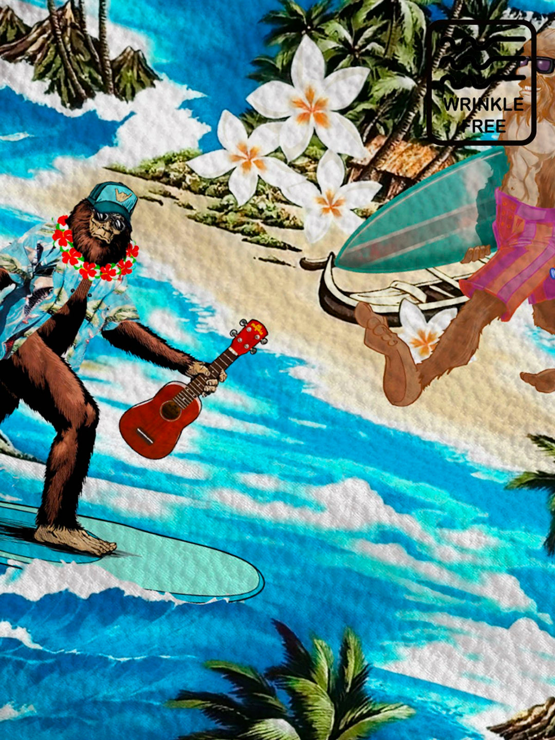 Alohadaddy Beach Vacation Blue Bigfoot Men&