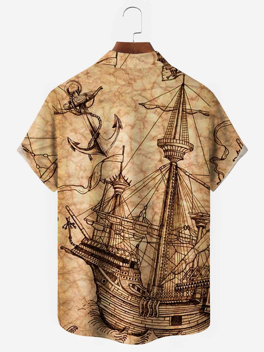 Alohadaddy Vintage Nautical Map Khaki Men&