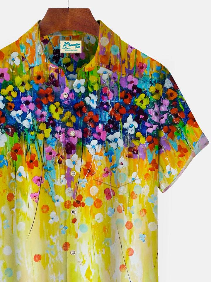 Camisas hawaianas amarillas para hombre, de secado rápido y fácil cuidado, para vacaciones en la playa, de Alohadaddy, con bolsillos para campamento Aloha