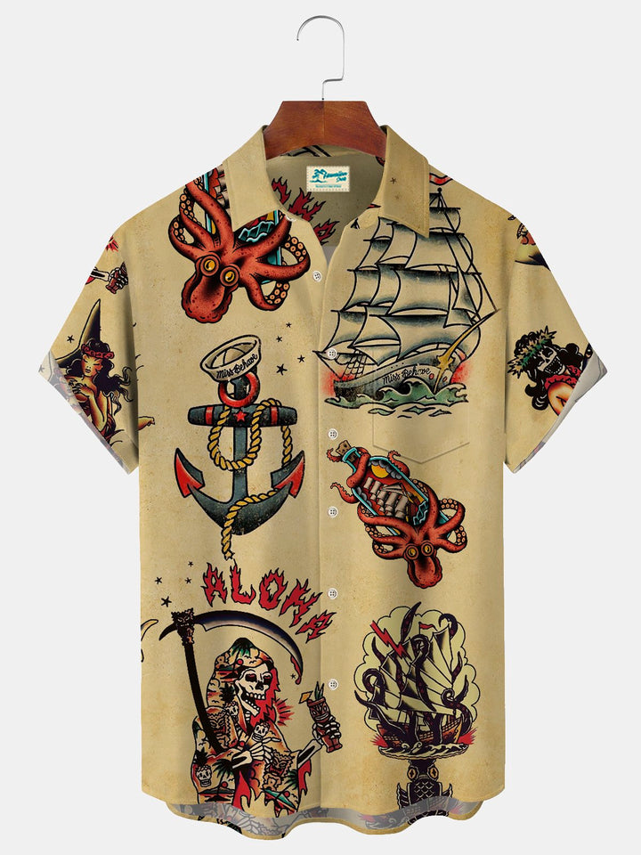 Alohadaddy Vintage Nautical Khaki Men&