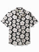 Camisa con bolsillos abotonados para hombre con estampado floral hawaiano Alohadaddy