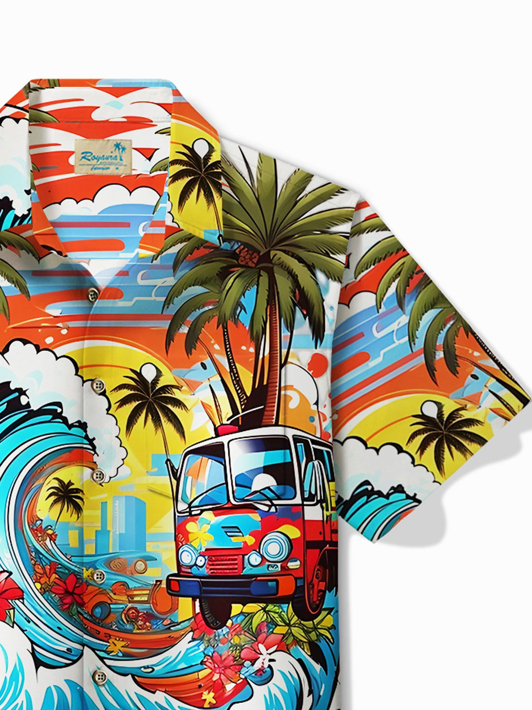Alohadaddy Hawaii Coconut Surf Print Men&