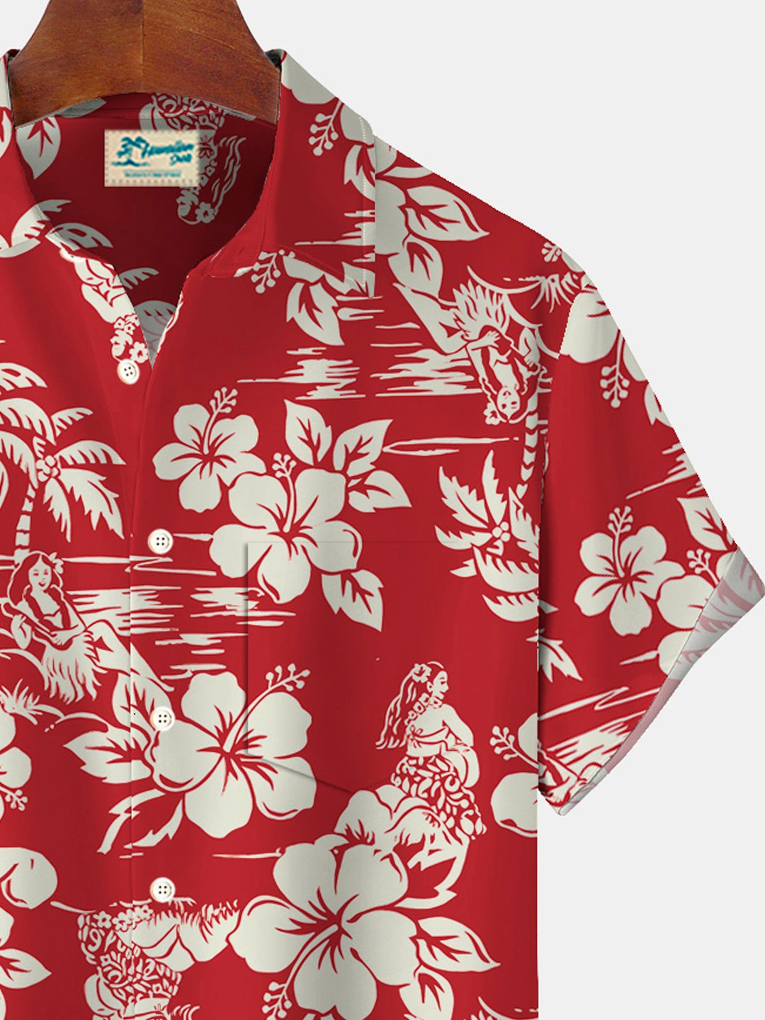 Alohadaddy Hawaiian Floral Botanical Print Men&