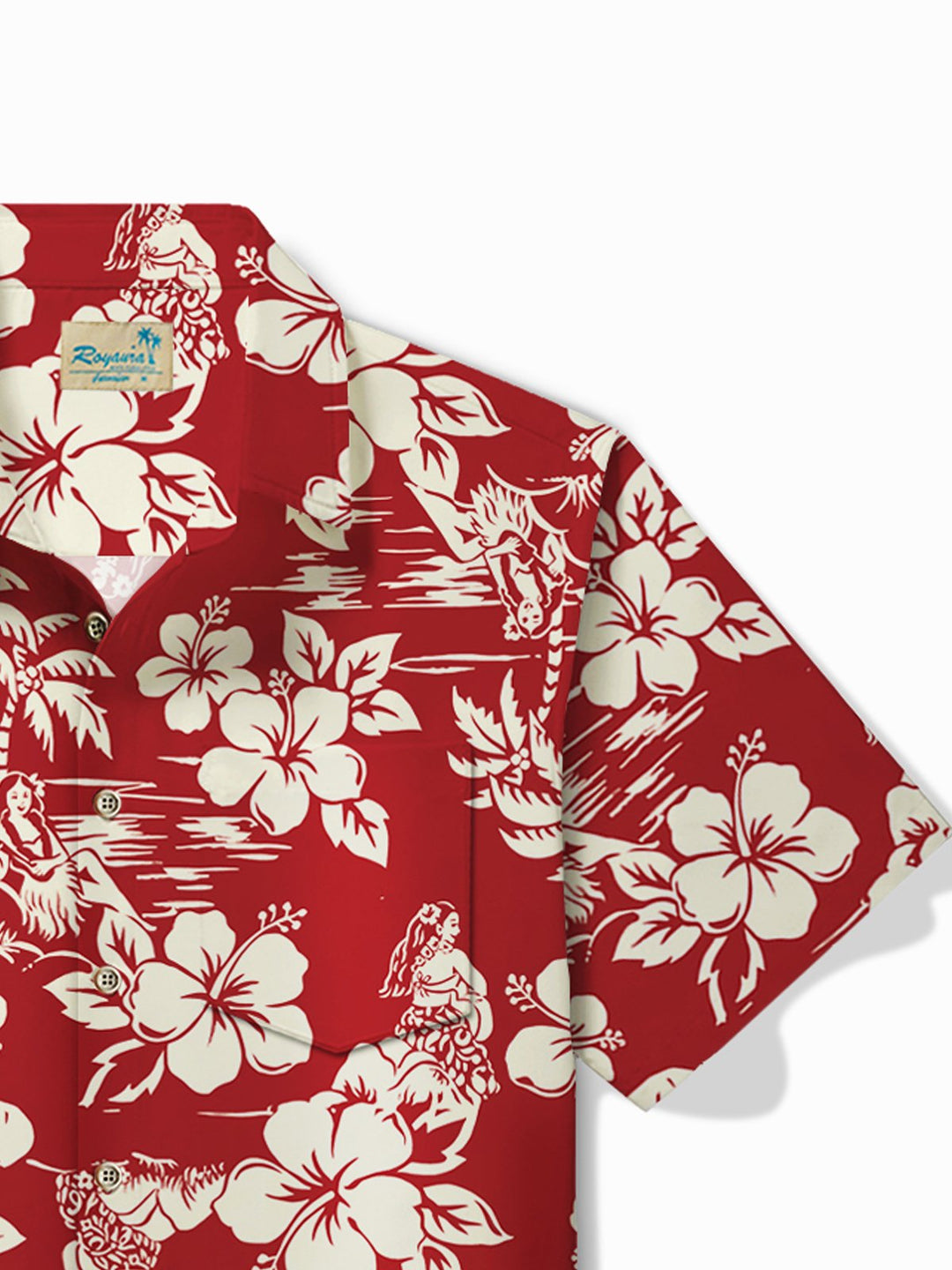 Alohadaddy Hawaiian Floral Botanical Print Men&