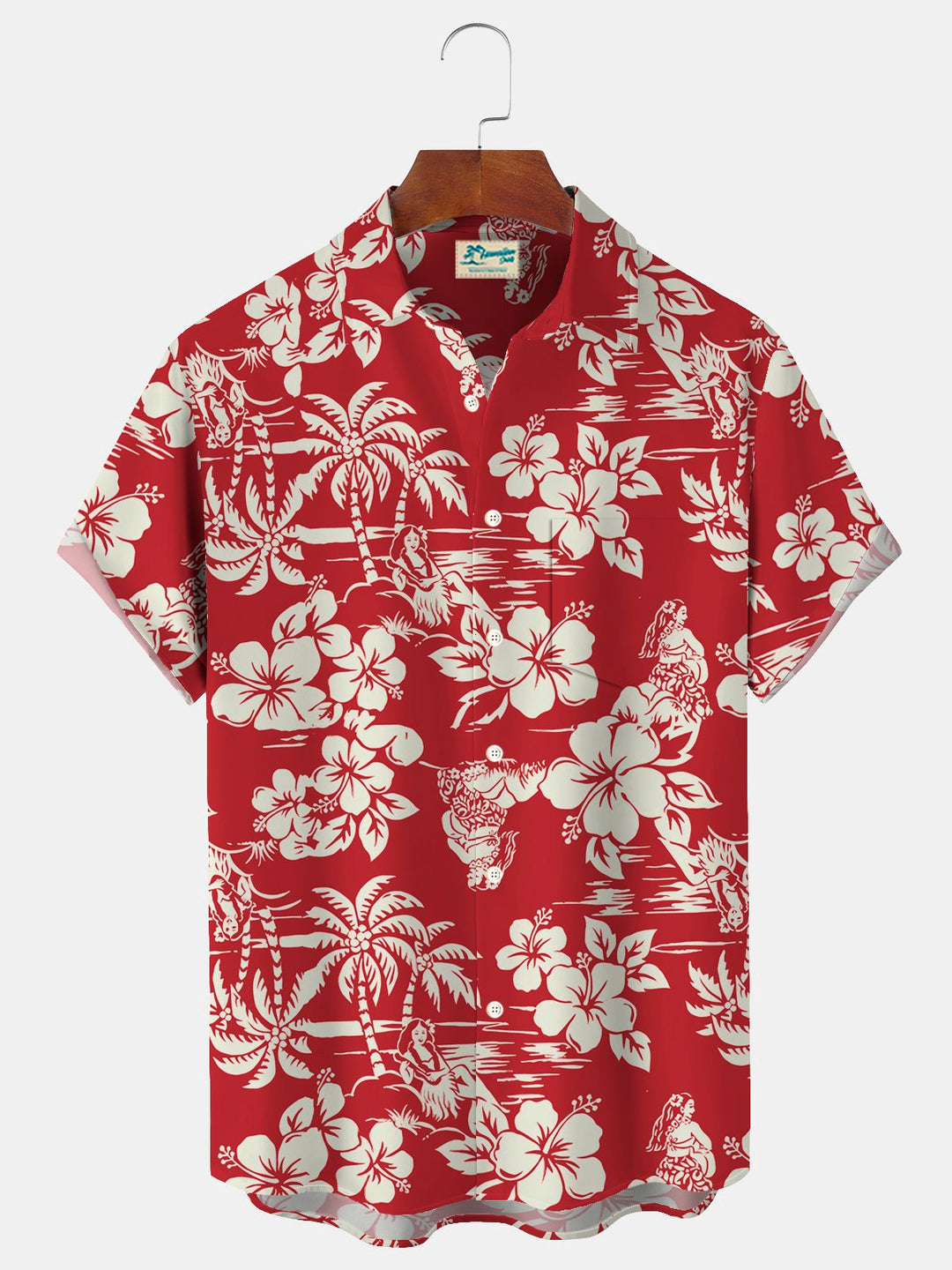 Alohadaddy Hawaiian Floral Botanical Print Men&