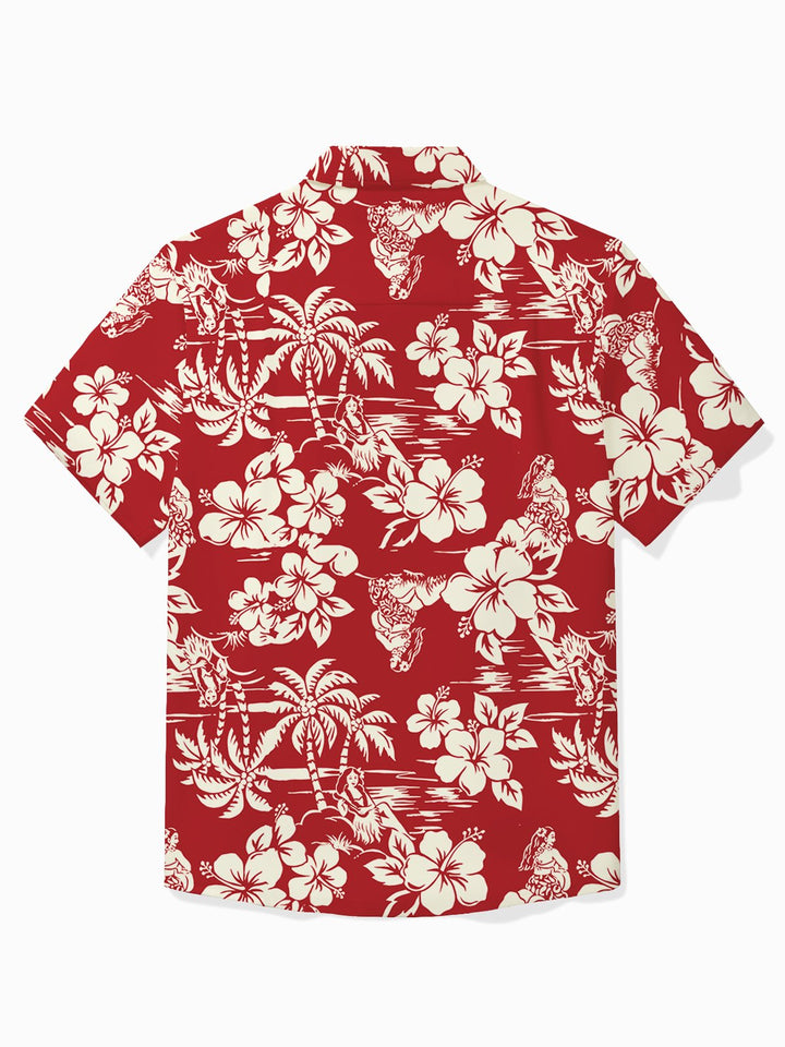 Alohadaddy Hawaiian Floral Botanical Print Men&