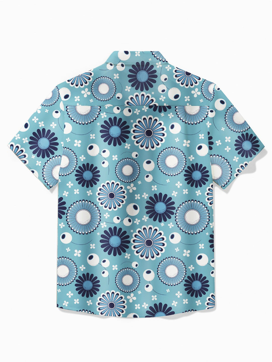 Alohadaddy Retro Mid-Century Geometric Blue Men&