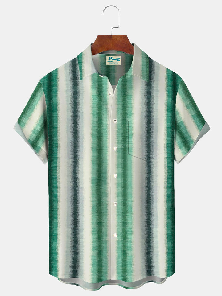 Alohadaddy Basic Stripe Gradient Printed Men&