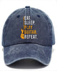 Alohadaddy men's large brim sleeping and eating guitar peaked hat